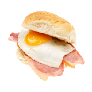 Egg and Double Bacon Roll