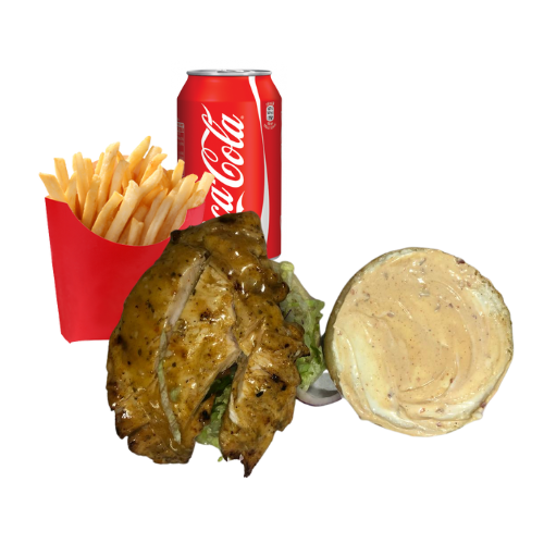 Peri Peri Chicken Breast Burger Meal