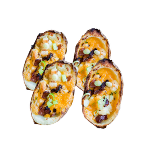 4 Potato Skins and Cheese