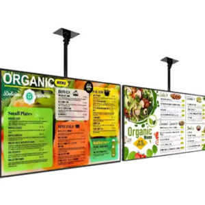 Animated Digital Menu Screen Design